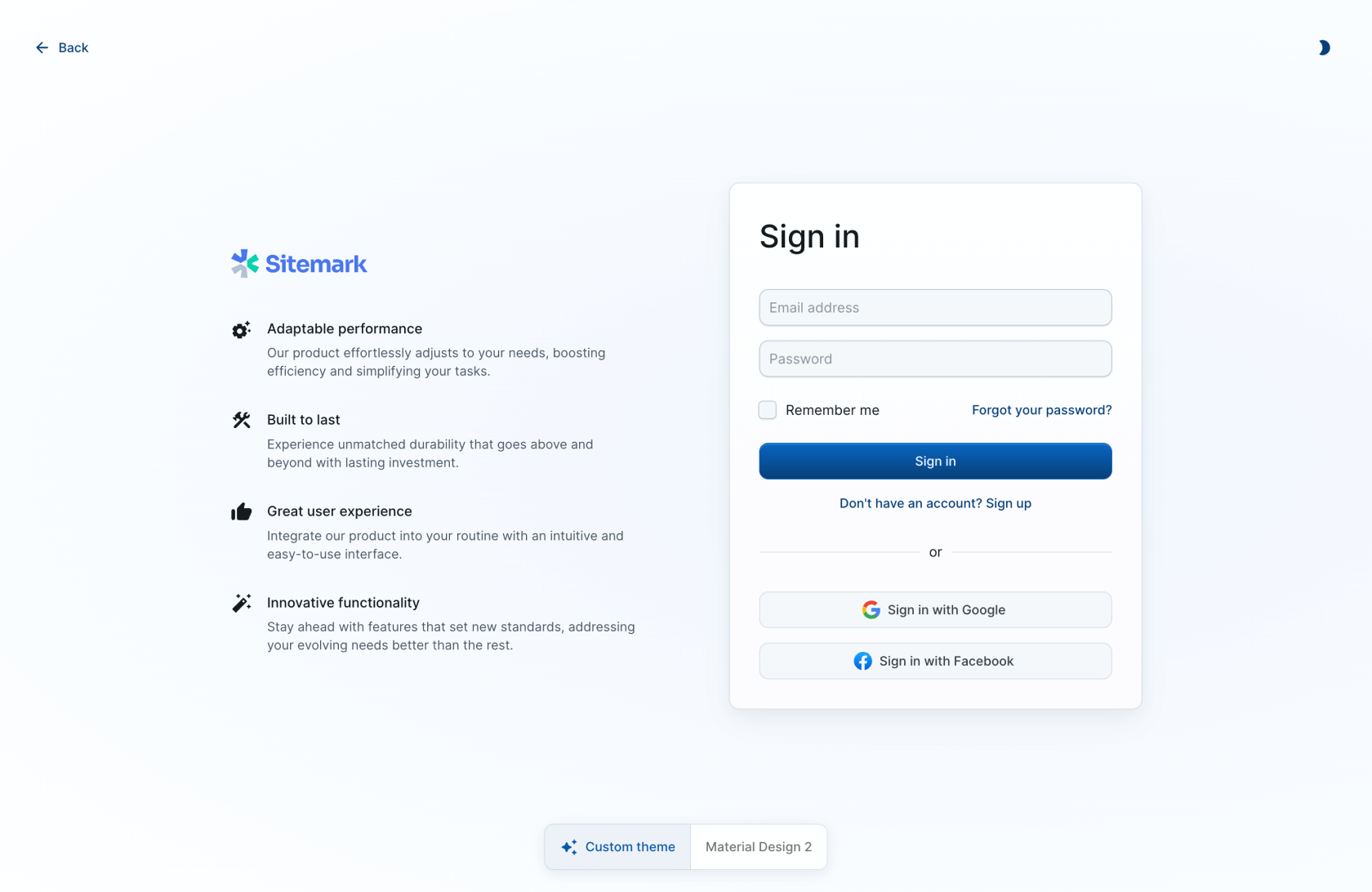 Sign-in side